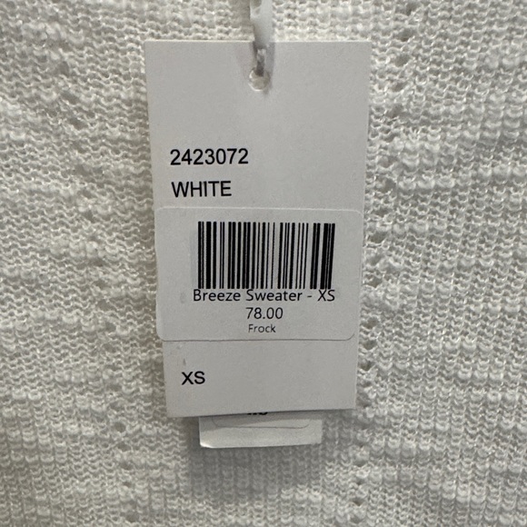 Stitchdrop white Breeze Sweater XS NWT - Picture 2 of 4